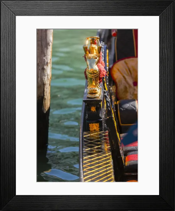 Framed Print : Decorative Gondola, Venice; Veneto; Italia, Europe Framed Print : Decorative Gondola, Venice; Veneto; Italia, Europe