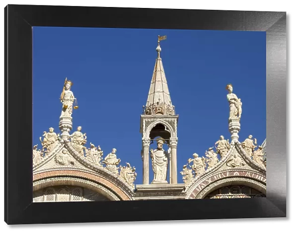 Ornate details on Basilica San Marco, Venice, Veneto, Italy