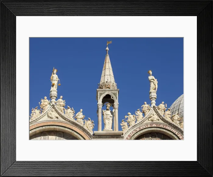 Framed Print : Ornate details on Basilica San Marco, Venice, Veneto, Italy Framed Print : Ornate details on Basilica San Marco, Venice, Veneto, Italy