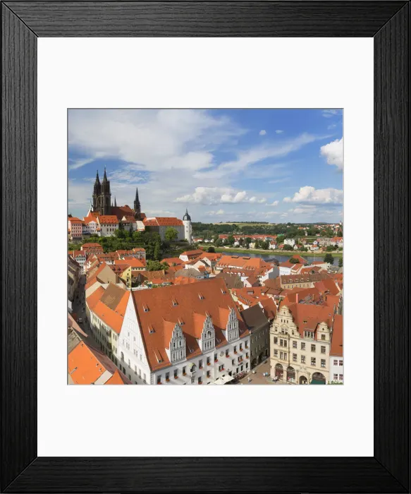 Framed Print : View of Meissen, Saxony, Germany