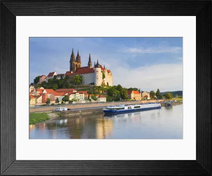 Framed Print : Cathedral, Albrechtsburg and River Elbe, Meissen, Saxony, Germany Framed Print : Cathedral, Albrechtsburg and River Elbe, Meissen, Saxony, Germany