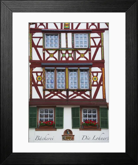Framed Print : Historic old town, Bernkastel-Kues, Rhineland-Palatinate, Germany Framed Print : Historic old town, Bernkastel-Kues, Rhineland-Palatinate, Germany