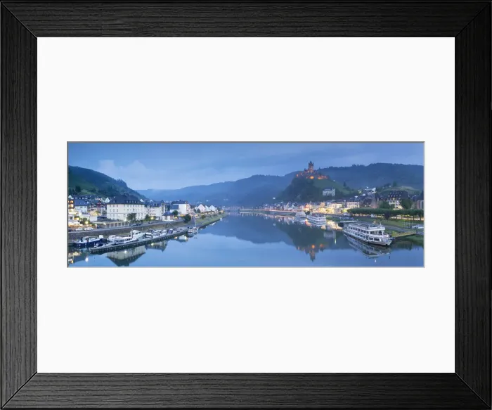 Framed Print : Cochem at dusk, Rhineland-Palatinate, Germany