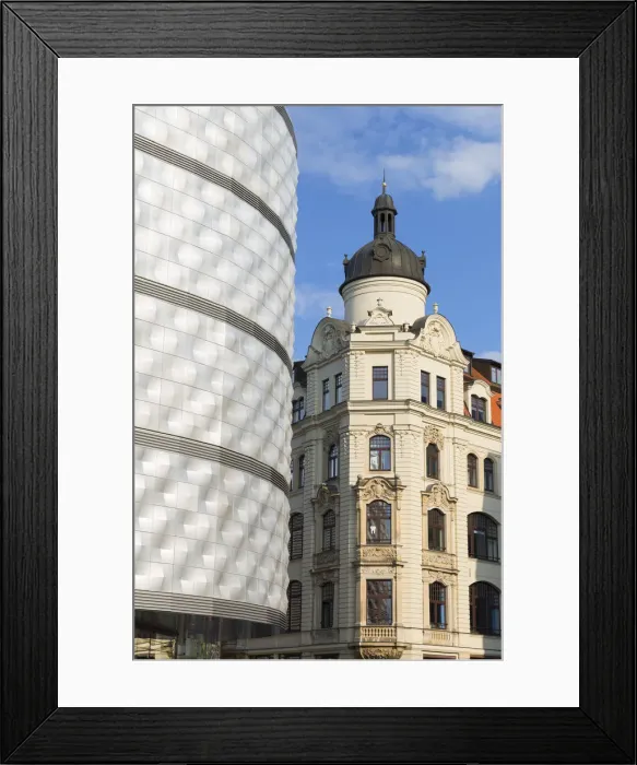 Framed Print : Hofe am Bruhl shopping mall and Baroque architecture, Leipzig, Saxony, Germany Framed Print : Hofe am Bruhl shopping mall and Baroque architecture, Leipzig, Saxony, Germany