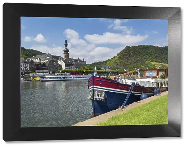 River Moselle and Cochem, Rhineland-Palatinate, Germany
