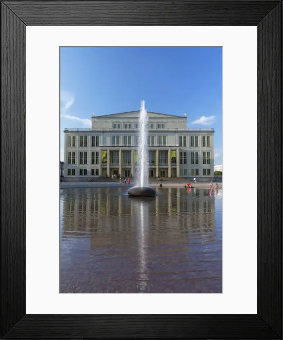 Framed Print : Opera House in Augustusplatz, Leipzig, Saxony, Germany Framed Print : Opera House in Augustusplatz, Leipzig, Saxony, Germany