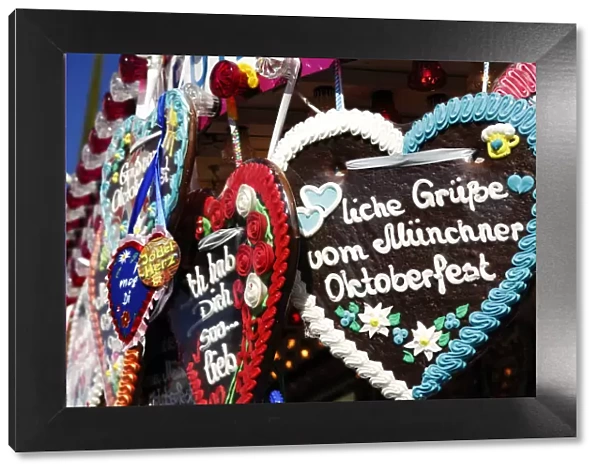 Gingerbread heart, Oktoberfest, Munich, Bavaria, Germany
