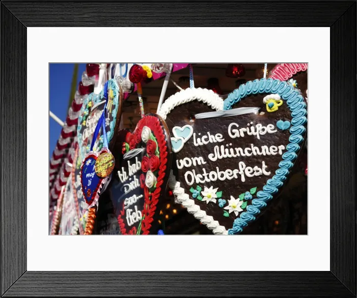 Framed Print : Gingerbread heart, Oktoberfest, Munich, Bavaria, Germany Framed Print : Gingerbread heart, Oktoberfest, Munich, Bavaria, Germany