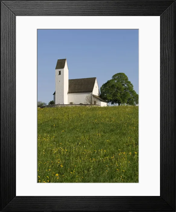 Framed Print : Chapel near Steinkirchen, Chiemgau, Bavaria, Germany Framed Print : Chapel near Steinkirchen, Chiemgau, Bavaria, Germany