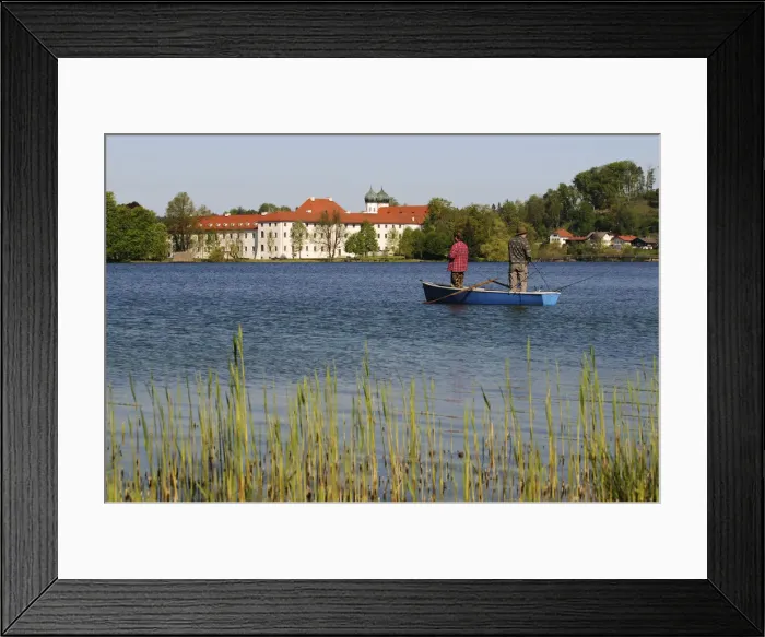 Framed Print : Seeon monastery, Chiemgau, Bavaria, Germany