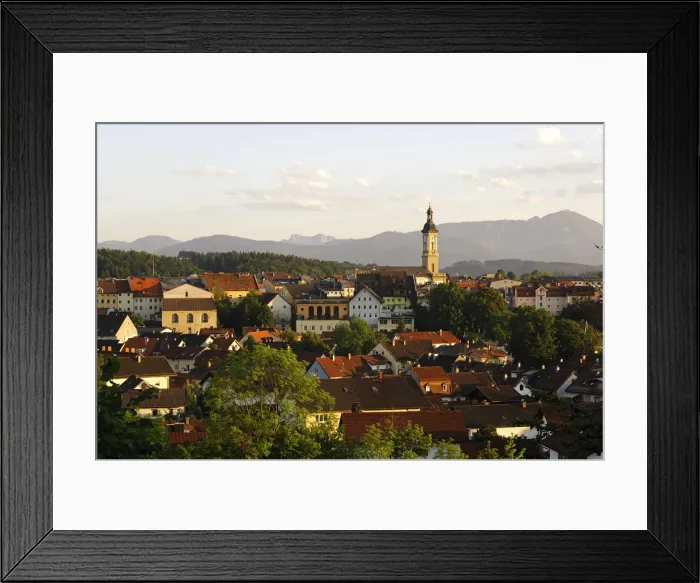Framed Print : Traunstein, Chiemgau, Bavaria, Germany Framed Print : Traunstein, Chiemgau, Bavaria, Germany