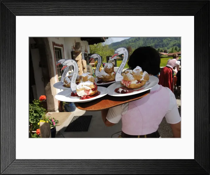 Framed Print : Cafe in Ruhpolding, Chiemgau, Bavaria, Germany Framed Print : Cafe in Ruhpolding, Chiemgau, Bavaria, Germany