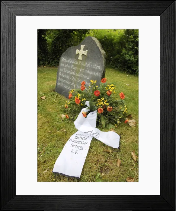 Framed Print : Grave of German War Victims, Friedrichstadt, Schleswig-Holstein, Germany Framed Print : Grave of German War Victims, Friedrichstadt, Schleswig-Holstein, Germany