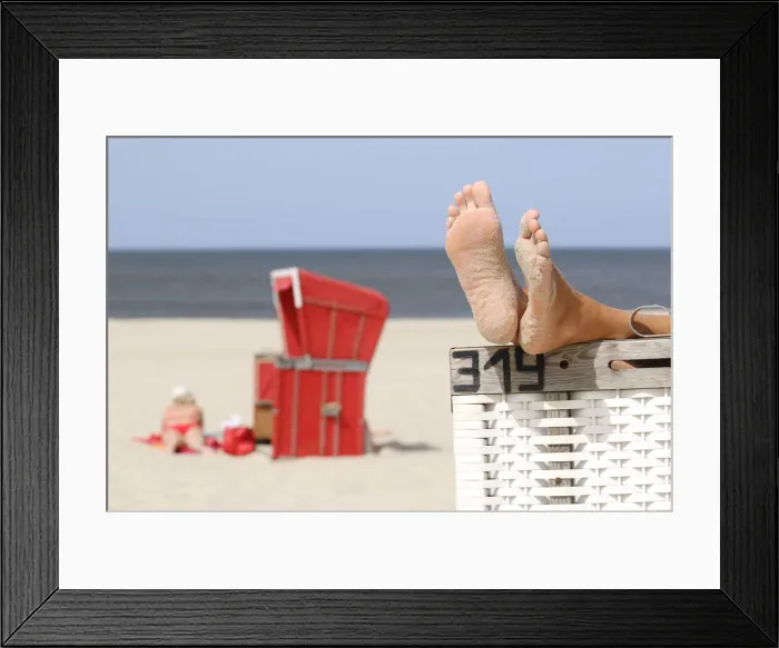 Framed Print : Beach chairs, Wenningstedt, Sylt, Friesland, Schleswig-Holstein, Germany Framed Print : Beach chairs, Wenningstedt, Sylt, Friesland, Schleswig-Holstein, Germany