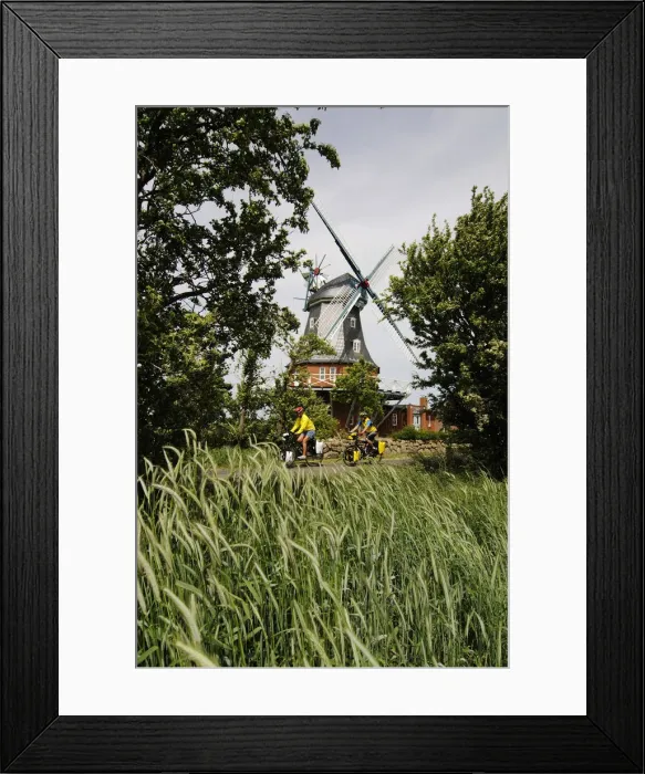 Framed Print : Windmill, Borgsum, Foehr Island, Friesland, Schleswig-Holstein, Germany Framed Print : Windmill, Borgsum, Foehr Island, Friesland, Schleswig-Holstein, Germany