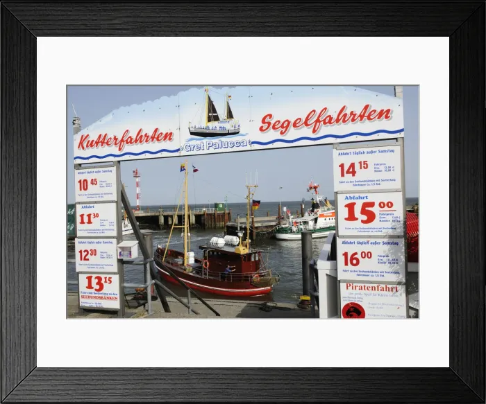 Framed Print : Harbour of List, Sylt, Friesland, Schleswig-Holstein, Germany Framed Print : Harbour of List, Sylt, Friesland, Schleswig-Holstein, Germany