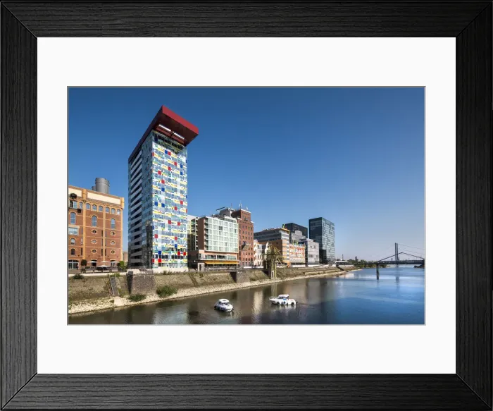 Framed Print : Media harbour, Düsseldorf, North Rhine Westphalia, Germany Framed Print : Media harbour, Düsseldorf, North Rhine Westphalia, Germany