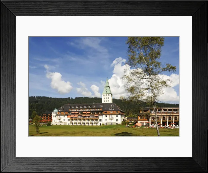 Framed Print : Elmau Castle, Mittenwald, Karwendel, Bavaria, Germany Framed Print : Elmau Castle, Mittenwald, Karwendel, Bavaria, Germany