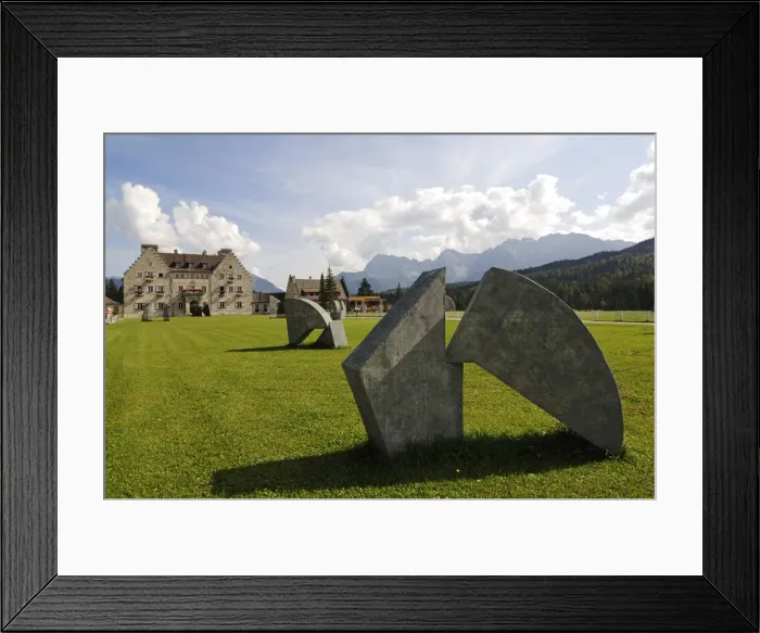 Framed Print : Hotel Kranzberg, Mittenwald, Karwendel, Bavaria, Germany