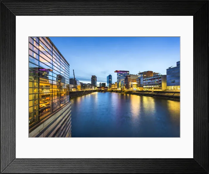 Framed Print : Media harbour, DAosseldorf, North Rhine Westphalia, Germany Framed Print : Media harbour, DAosseldorf, North Rhine Westphalia, Germany