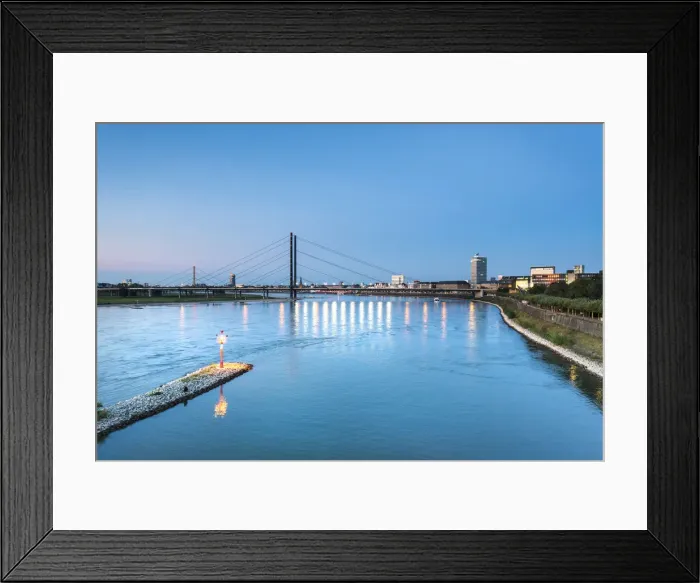 Framed Print : Rhine, Düsseldorf, North Rhine Westphalia, Germany Framed Print : Rhine, Düsseldorf, North Rhine Westphalia, Germany