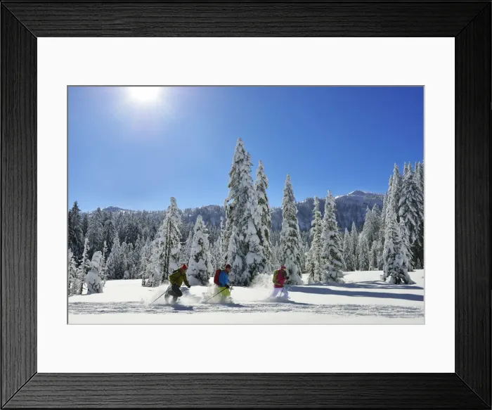 Framed Print : Snowshoeing on the Fellhorn, Reit im Winkl, Bayern, Germany, MR Framed Print : Snowshoeing on the Fellhorn, Reit im Winkl, Bayern, Germany, MR