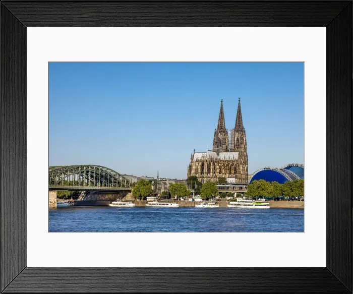 Framed Print : Cologne Cathedral, River Rhine and Hohenzollern Bridge, Cologne, North Rhine Westphalia Framed Print : Cologne Cathedral, River Rhine and Hohenzollern Bridge, Cologne, North Rhine Westphalia