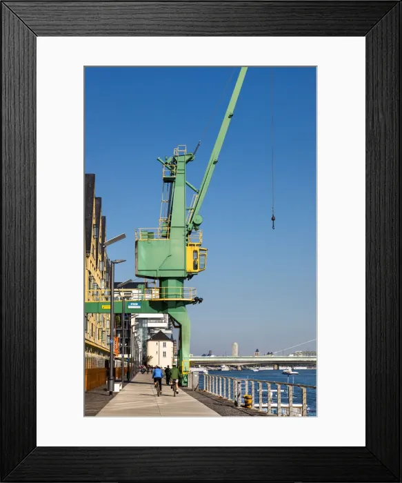 Framed Print : Promenade, Rheinauharbour, Cologne, North Rhine Westphalia, Germany Framed Print : Promenade, Rheinauharbour, Cologne, North Rhine Westphalia, Germany