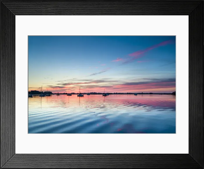 Framed Print : Sunset over Schlei fjord, Msholm, Baltic coast, Schleswig-Holstein, Germany Framed Print : Sunset over Schlei fjord, Msholm, Baltic coast, Schleswig-Holstein, Germany