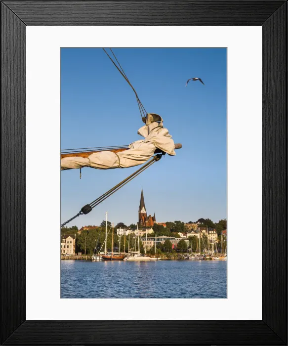 Framed Print : View over Flensburg fjord, Flensburg, Baltic coast, Schleswig-Holstein, Germany Framed Print : View over Flensburg fjord, Flensburg, Baltic coast, Schleswig-Holstein, Germany