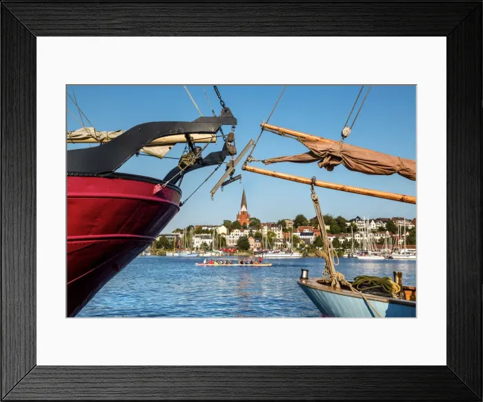 Framed Print : View over Flensburg fjord, Flensburg, Baltic coast, Schleswig-Holstein, Germany Framed Print : View over Flensburg fjord, Flensburg, Baltic coast, Schleswig-Holstein, Germany