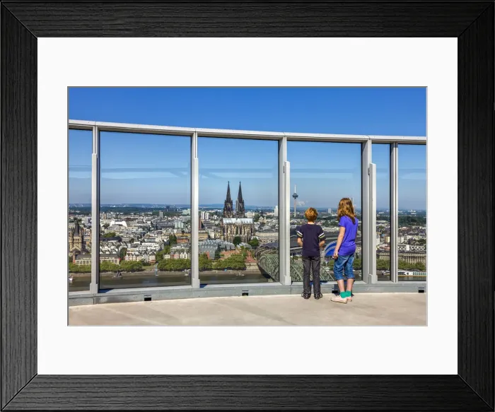 Framed Print : View towards Cologne Cathedral, Cologne, North Rhine Westphalia, Germany Framed Print : View towards Cologne Cathedral, Cologne, North Rhine Westphalia, Germany