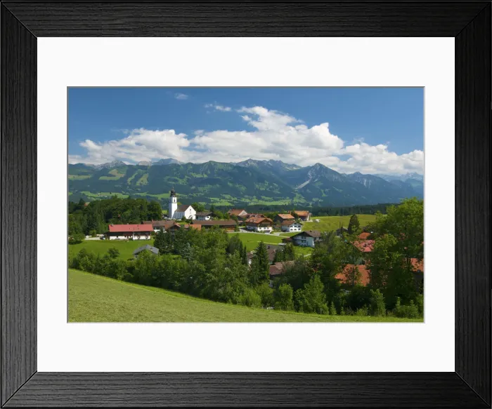 Framed Print : Bolsterlang, Allgaeu, Bavaria, Germany Framed Print : Bolsterlang, Allgaeu, Bavaria, Germany