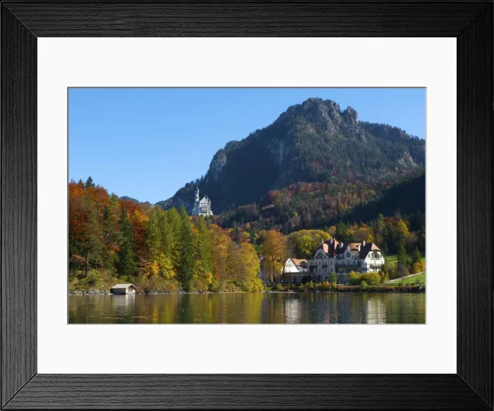 Framed Print : Neuschwanstein Castle ans Lake Alpsee, Allgaeu, Bavaria, Germany Framed Print : Neuschwanstein Castle ans Lake Alpsee, Allgaeu, Bavaria, Germany