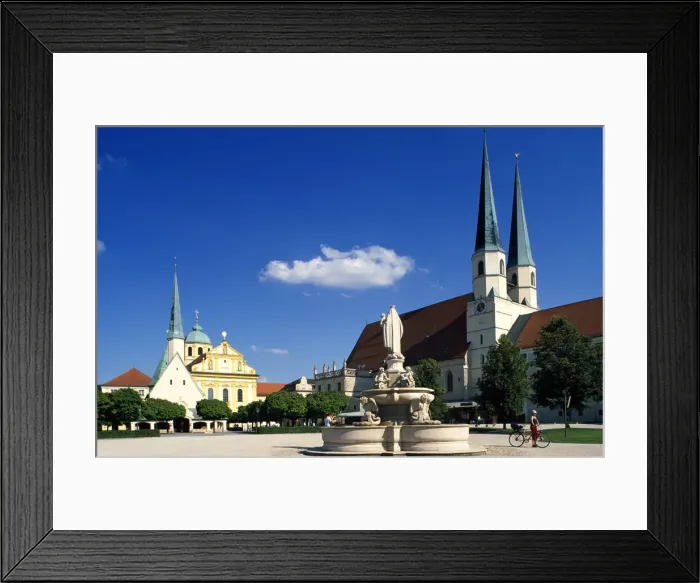 Framed Print : Kapellplatz, Altoettig, Lower Bavaria, Bavaria, Germany Framed Print : Kapellplatz, Altoettig, Lower Bavaria, Bavaria, Germany