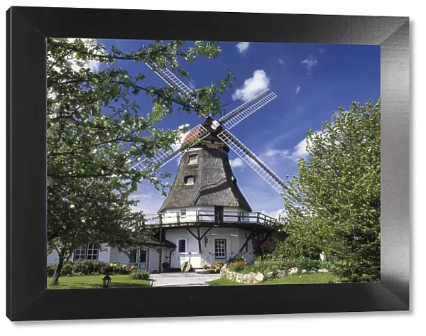 Windmill in Graodersby, Schleswig-Holstein, Germany