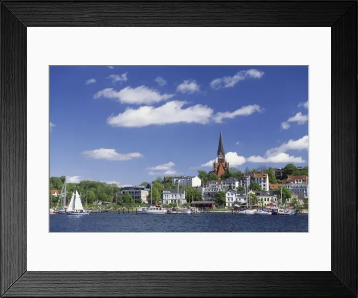 Framed Print : Harbour of Flensburg, Schleswig-Holstein, Germany Framed Print : Harbour of Flensburg, Schleswig-Holstein, Germany