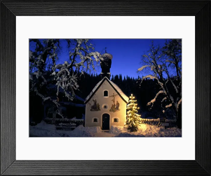 Framed Print : Chapel in Klais, Werdenfelser Land, Upper Bavaria, Germany Framed Print : Chapel in Klais, Werdenfelser Land, Upper Bavaria, Germany