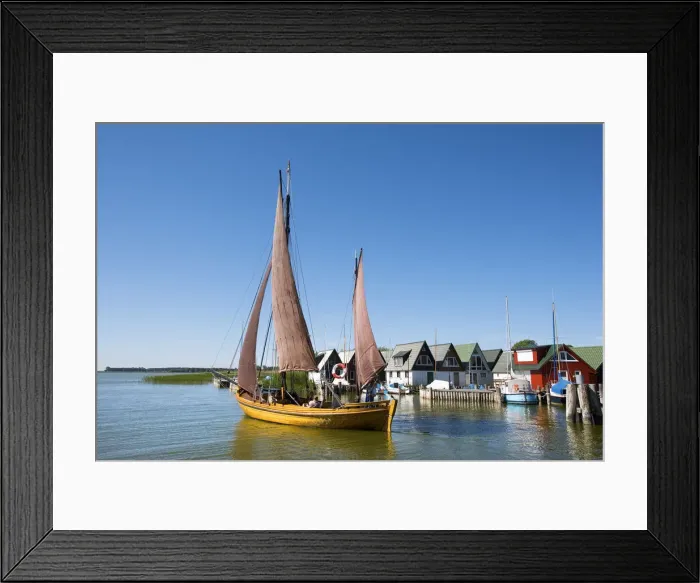 Framed Print : Traditional sailing boat, Ahrenshoop-Althagen, Mecklenburg-Western Pomerania, Germany Framed Print : Traditional sailing boat, Ahrenshoop-Althagen, Mecklenburg-Western Pomerania, Germany