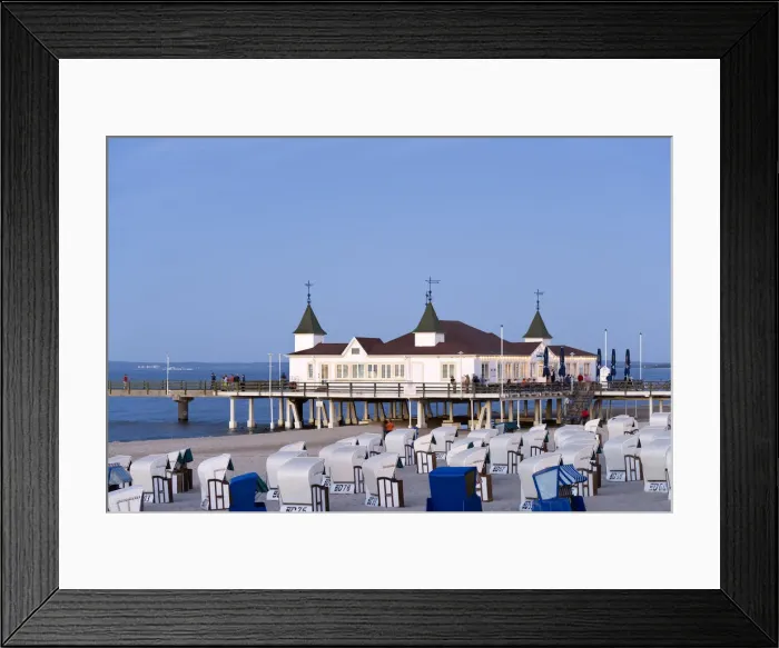 Framed Print : Pier, Ahlbeck, Usedom Island, Mecklenburg-Western Pomerania, Germany Framed Print : Pier, Ahlbeck, Usedom Island, Mecklenburg-Western Pomerania, Germany