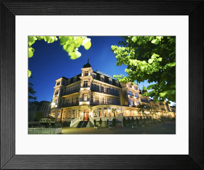 Framed Print : Hotel Ahlbecker Hof, Ahlbeck, Usedom Island, Mecklenburg-Western Pomerania, Germany Framed Print : Hotel Ahlbecker Hof, Ahlbeck, Usedom Island, Mecklenburg-Western Pomerania, Germany