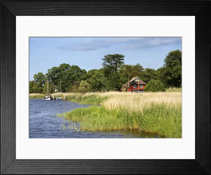 Framed Print : Thatched roof house, Prerow, Darss, Mecklenburg-Western Pomerania, Germany Framed Print : Thatched roof house, Prerow, Darss, Mecklenburg-Western Pomerania, Germany