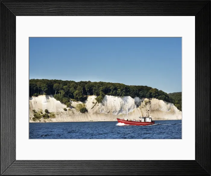 Framed Print : Chalkstone coast near Konigsstuhl, Rugen Island, Mecklenburg-Western Pomerania, Germany Framed Print : Chalkstone coast near Konigsstuhl, Rugen Island, Mecklenburg-Western Pomerania, Germany