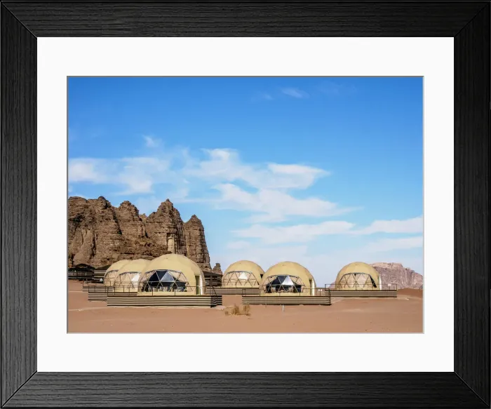 Framed Print : Sun City Camp, Wadi Rum, Aqaba Governorate, Jordan Framed Print : Sun City Camp, Wadi Rum, Aqaba Governorate, Jordan