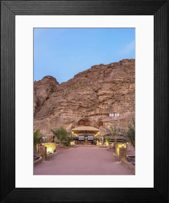 Framed Print : Hasan Zawaideh Camp at dusk, Wadi Rum, Aqaba Governorate, Jordan Framed Print : Hasan Zawaideh Camp at dusk, Wadi Rum, Aqaba Governorate, Jordan