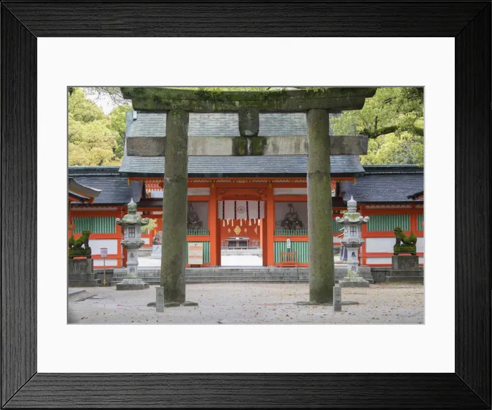 Framed Print : Sumiyoshi Temple, Fukuoka, Kyushu, Japan