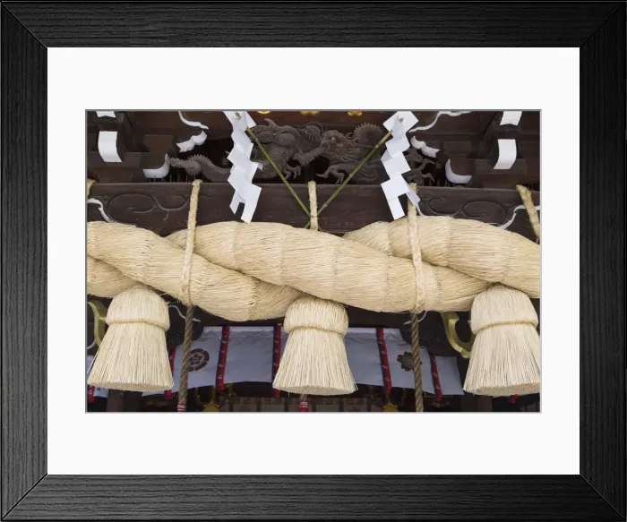 Framed Print : Detail of Kushida Shrine, Fukuoka, Kyushu, Japan Framed Print : Detail of Kushida Shrine, Fukuoka, Kyushu, Japan