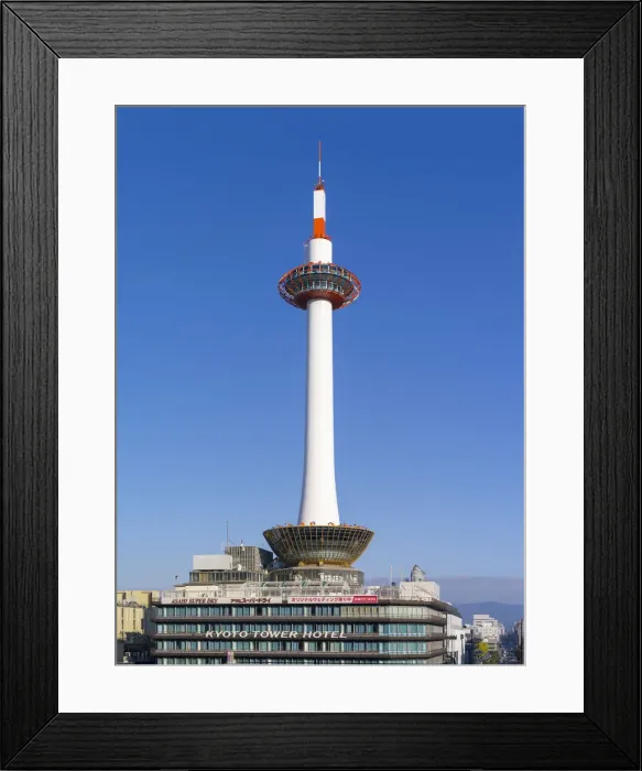 Framed Print : Kyoto tower, Kyoto prefecture, Japan Framed Print : Kyoto tower, Kyoto prefecture, Japan