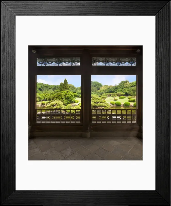 Framed Print : Japanese garden at the Shinjuku gyoen, Tokyo, Japan