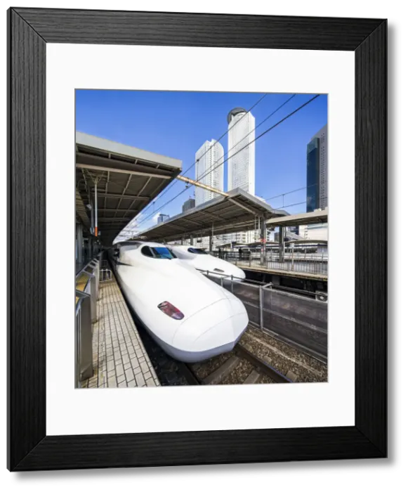 Framed Print : Shinkansen bullet trains at Nagoya station, Aichi prefecture, Japan Framed Print : Shinkansen bullet trains at Nagoya station, Aichi prefecture, Japan